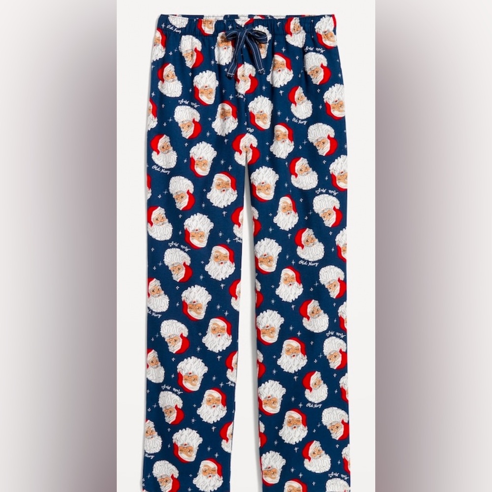 NWT!!  Women’s Mid-Rise Old Navy “Walnut Santa” Flannel Pajama Pants Sz XL